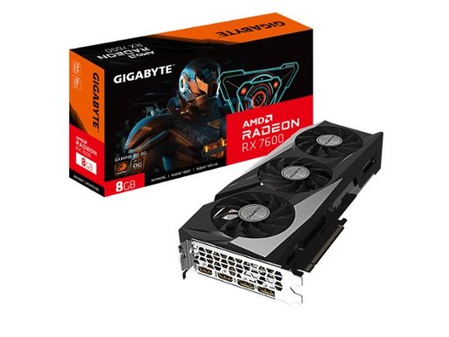 GIGABYTE Radeon RX 7600 GAMING OC 8GB GDDR6 PCI Express 4.0 Graphics Card - Black WORLDWIDE DELIVERY