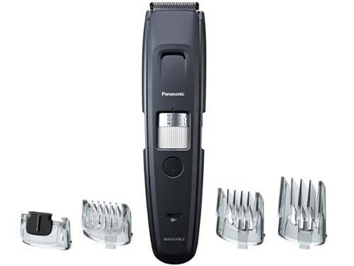  Panasonic - ER-GB96-K Rechargeable Beard Trimmer with 4 Attachments Wet/Dry - Black