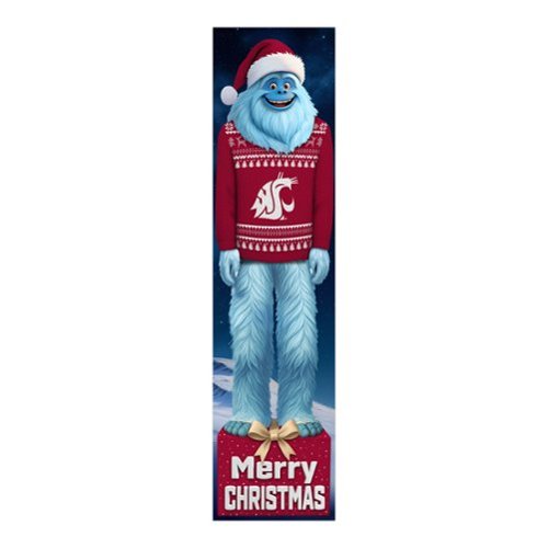 Fan Creations - Washington State Cougars 48" Yeti Christmas Leaner - Multicolor-Front_Standard 