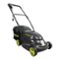 Sun Joe - 28V Cordless Rechargeable 14" Walk Behind Push Mower with Charging Cord - Black-Front_Standard