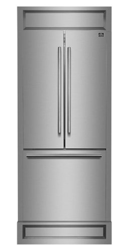 Forno Appliances - Gallipoli 17.5 Cu. Ft. French Door Refrigerator with No Frost Technology - Stainless Steel VCM-Front_Standard 