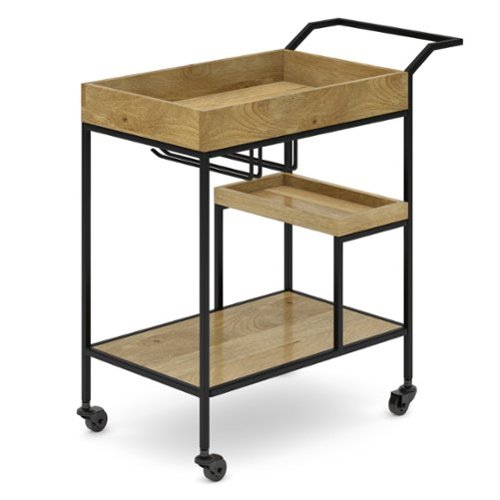Simpli Home - Barnes Bar Cart - Natural-Angle_Standard 