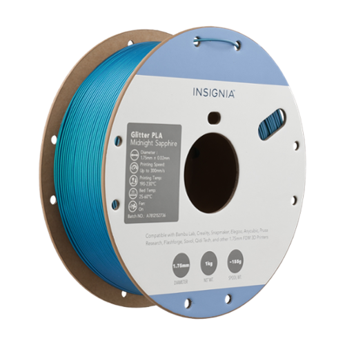 Insignia™ - PLA Glitter 1.75mm Filament - Night Sapphire