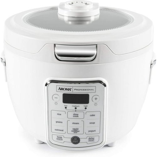 AROMA - Refurbished Excellent - Professional 20-Cup (Cooked) / 4Qt. Digital Rice & Grain Multicooker Remanufactured - White-Front_Standard 