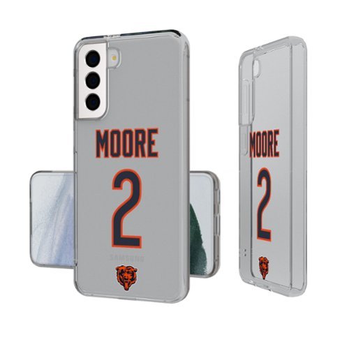 Keyscaper - NFL - D.J. Moore Chicago Bears Galaxy Clear Case - S24 - Multicolor-Front_Standard 