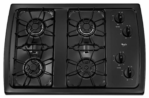  Whirlpool - 30&quot; Built-In Gas Cooktop - Black