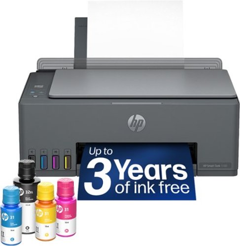HP - Smart Tank 5100 Wireless All-in-One AI-Enabled Cartridge-Free Supertank Inkjet Printer with 3 Years of Ink Included¹ - Basalt