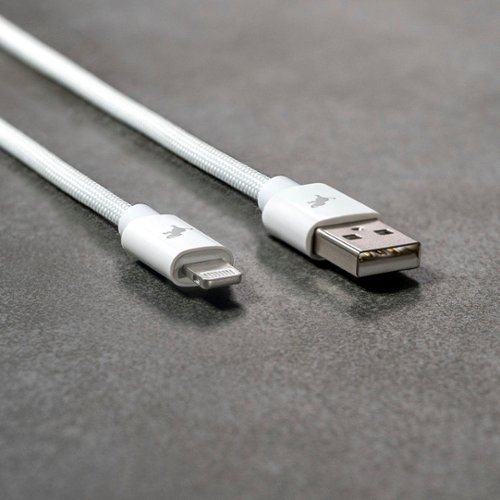 Nimble Powerknit 1M USB A to Lightning Cable - White BUY ONLINE