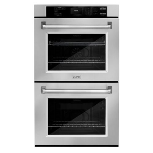 ZLINE - 30 in. True Convection Double Wall Oven w/ Air Fry and Self Clean in - Stainless steel