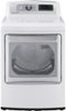 LG - 7.3 Cu. Ft. 14-Cycle Steam Gas Dryer - White-Front_Standard