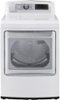 LG - EasyLoad 7.3 Cu. Ft. 14-Cycle Electric Dryer with Steam - White-Front_Standard