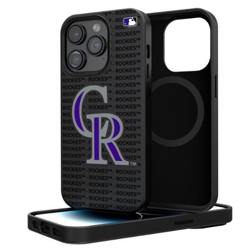 Keyscaper - MLB - Colorado Rockies Primary Logo iPhone Magnetic Bump Case - 16 Pro Max - Black-Front_Standard 
