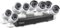 Swann - 8-Channel, 8-Camera Indoor/Outdoor Wired 1080p 1TB DVR Surveillance System - Black/White-Angle_Standard