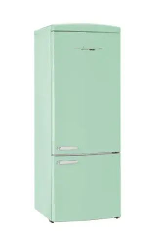 Front. Unique Appliances - Classic Retro 16.7 cu.ft Bottom Freezer Counter Depth Refrigerator - Summer Mint Green.