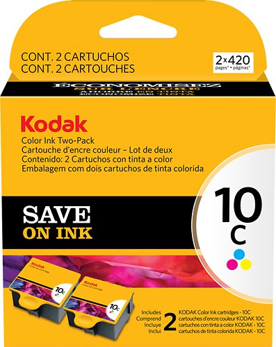  Kodak - 10C 2-Pack Ink Cartridges - Multicolor