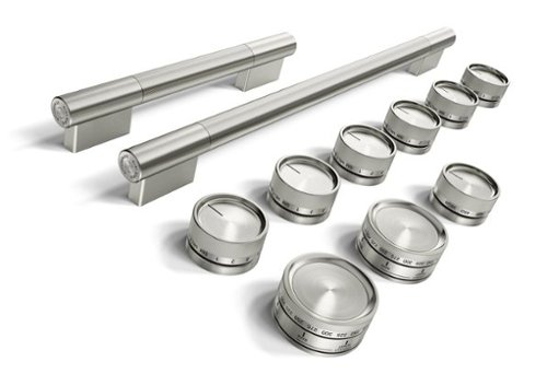 KitchenAid - Handle and Knob Hardware Accessory Kit for 48" Commercial-Style Induction Range - Monochromatic Stainless Steel