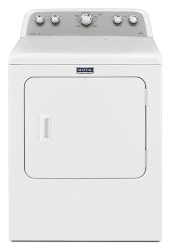 Maytag - 7.0 Cu. Ft. Gas Dryer with Extra-Large Capacity - White