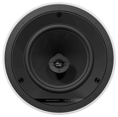 Bowers & Wilkins - 8" 2-Way Round In-Ceiling Speakers (Pair) - White/Black