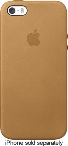  Apple - Leather Case for Apple® iPhone® 5 and 5s - Brown