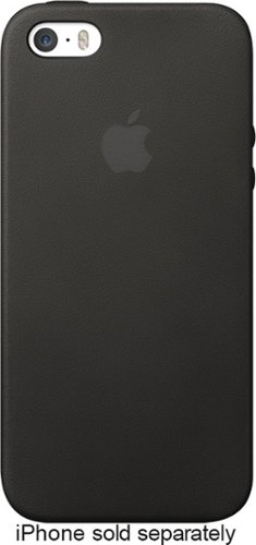  Apple - Leather Case for Apple® iPhone® 5 and 5s - Black