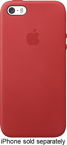  Apple - Leather Case for Apple® iPhone® 5 and 5s - Red
