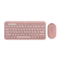 Logitech - Pebble 2 Combo Compact Wireless Scissor Keyboard and Mouse Bundle for Windows, macOS, iPadOS, Chrome - Rose-Front_Standard