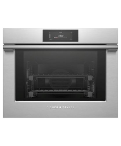 Fisher & Paykel - 30" 3 Cu. Ft. Single Combination Steam Oven, 6.8" Touchscreen - Stainless Steel