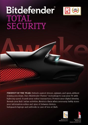  Bitdefender Total Security (3-User) (1-Year Subscription)