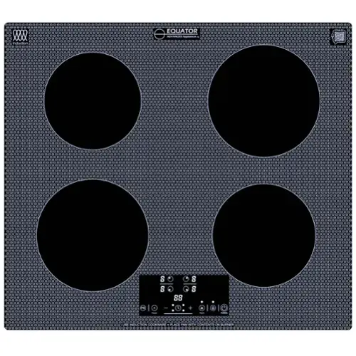 EQUATOR  
ADVANCED APPLIANCES  

EQUATOR  
ADVANCED APPLIANCES  

8 8 8 8  
8 8 8 8  

USE INDUCTION COOKWARE - PLACE PAN WITH CONTENTS ON BURNER