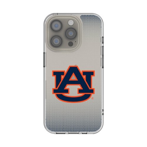 Keyscaper - NCAA - Auburn Tigers Linen Logo iPhone Clear Case - 13 mini - Multicolor-Front_Standard 