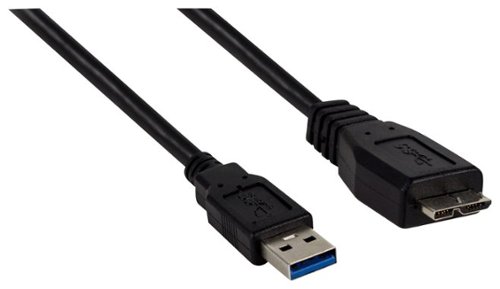 AXXESS - 6' Male-USB-to-Male-USB 3.0 Cable - Black