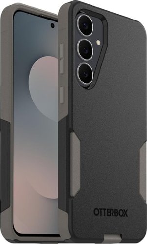 OtterBox - Commuter Series Hard Shell for Galaxy S25 FE - Midnight Cashew (Black & Grey)-Front_Standard 