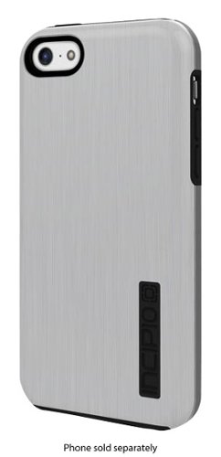  Incipio - DualPro SHINE Case for Apple® iPhone® 5c - Silver/Black