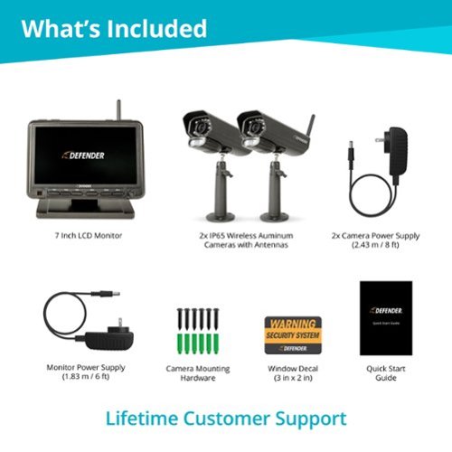 Defender PhoenixM2 Non-WiFi. Plug-In Power Security System with 2 Metal Cameras - Black HOW TO BUY