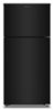 Amana - 28 in. Wide 14.3 cu. ft. Top-Freezer Refrigerator With A Large Crisper Drawer - Black-Front_Standard