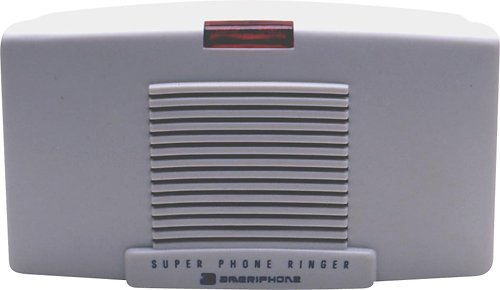 Clarity - Super-Loud Phone Ringer - White-Front_Standard 