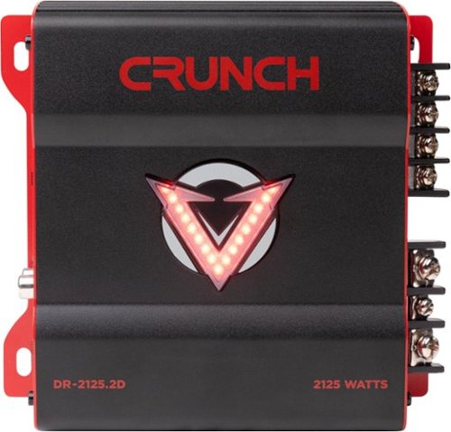 Crunch V-DRIVE 2125W 2-Channel Car Audio Amplifier - Black GLOBAL SHIPPING