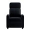 Relax A Lounger - Ashton Manual Recliner - Black-Front_Standard