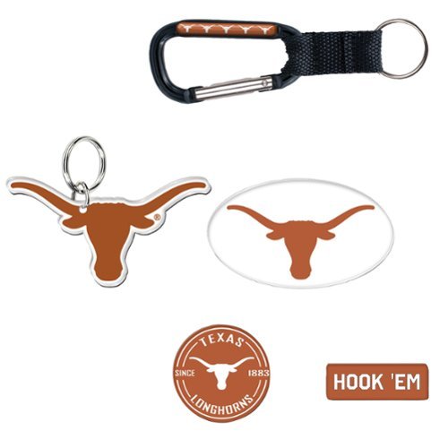 WinCraft - Texas Longhorns 5-Pack Key Ring and Fridge Magnet Set - Multicolor-Front_Standard 