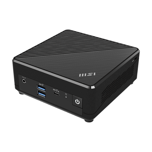 MSI - Cubi N ADL Mini Desktop - Intel Celeron N100 2023 - 4GB Memory - 128GB Storage - 3Y Warranty - Black-Front_Standard 