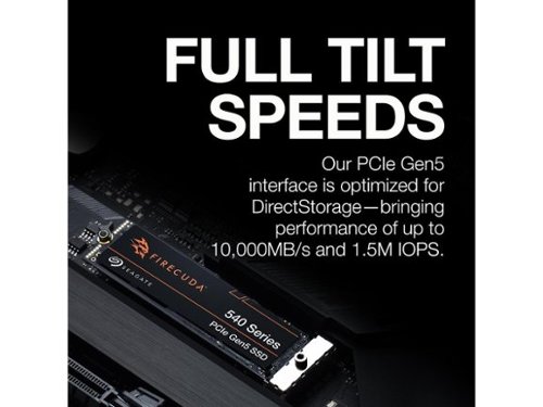 Seagate FireCuda 540 NVMe Gen5 1TB M.2 SSD (PCIe 5.0 x4, 3D TLC