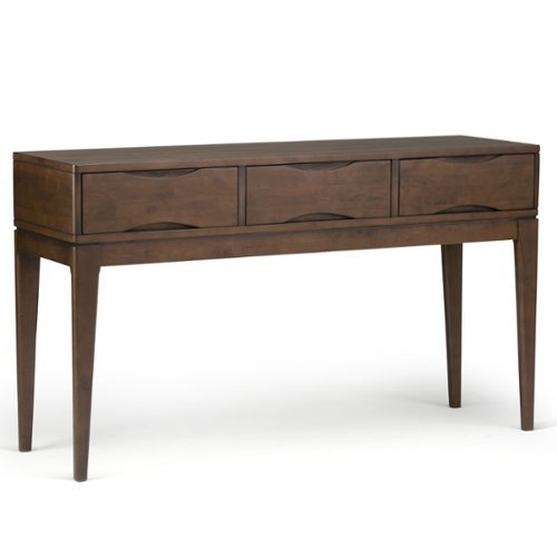 Simpli Home - Harper Console Sofa Table - Walnut Brown-Front_Standard 