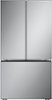 LG - Counter-Depth MAX 26.5 Cu. Ft. French Door Smart Refrigerator with Internal Water Dispenser - Stainless Steel-Front_Standard