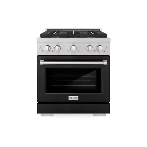 ZLINE - 48 in. Paramount Gas Range with 8 Burner Cooktop (SGRS-BLM-48) - Satin Steel/White Matte