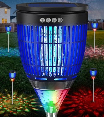 Anysun - Solar Bug Zapper, Electric Mosquito Killer with Light, 4200V Powerful Pest Elimination & Safe Design-Front_Standard 