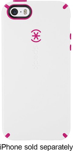  Speck - CandyShell + Faceplate Case for Apple® iPhone® 5 and 5s - White/Pink