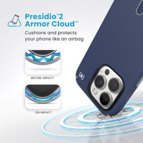 Speck Presidio2 Pro ClickLock Case with MagSafe for Apple iPhone 16 Pro - Costal Blue SHOP ONLINE