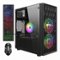 STGAubron - Gaming Desktop PC, AMD Ryzen 5 5500 up to 4.2GHz, GeForce RTX 3050 6G, 16GB DDR4, 512G SSD, WiFi 6, Win11H - Black-Front_Standard