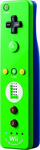  Nintendo - Wii Remote Plus - Green/Blue