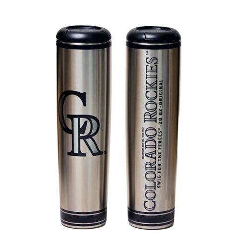 Dugout Mugs - Colorado Rockies 20oz. Metal Bat Tumbler - Multicolor-Front_Standard 